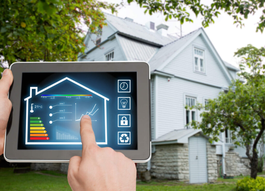 man controlling house after getting home automation installation services